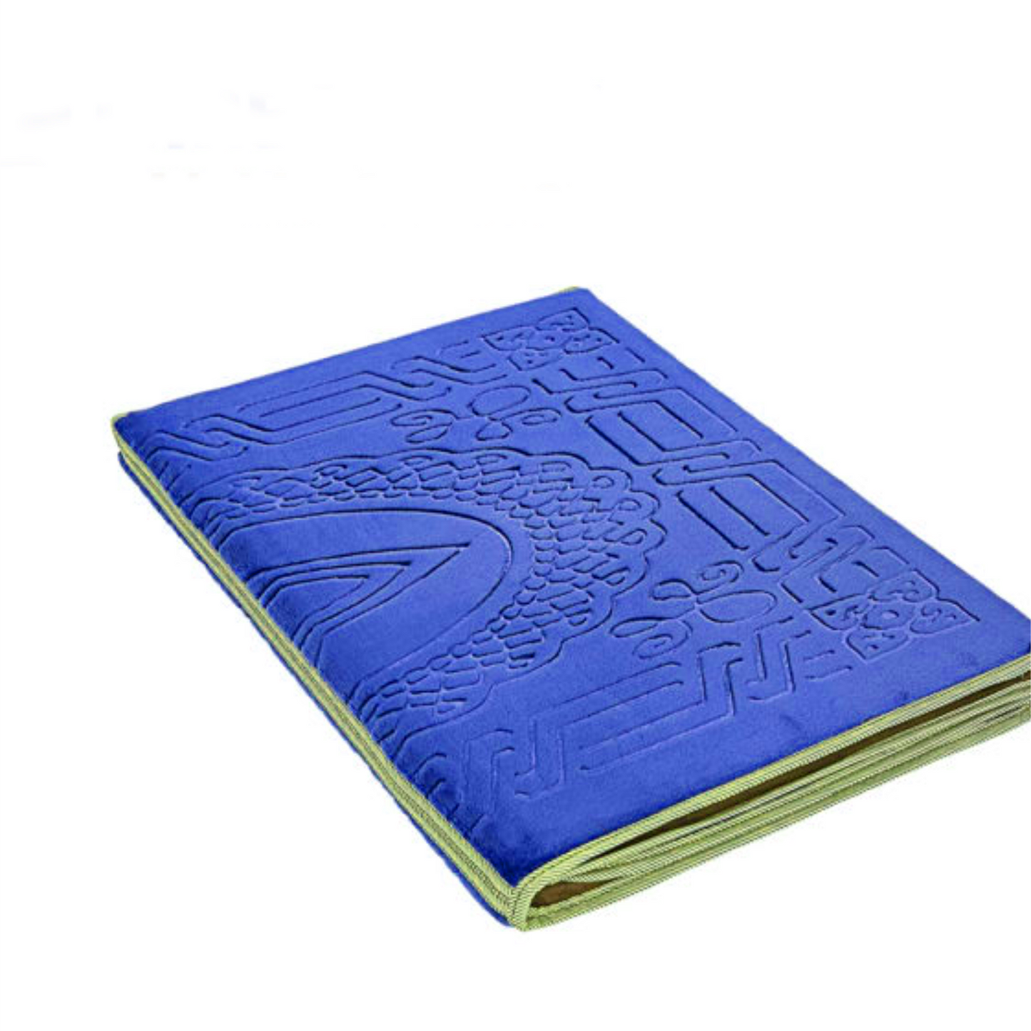 TAPIS DE PRIERE AVEC DOSSIER BLEU MARINE