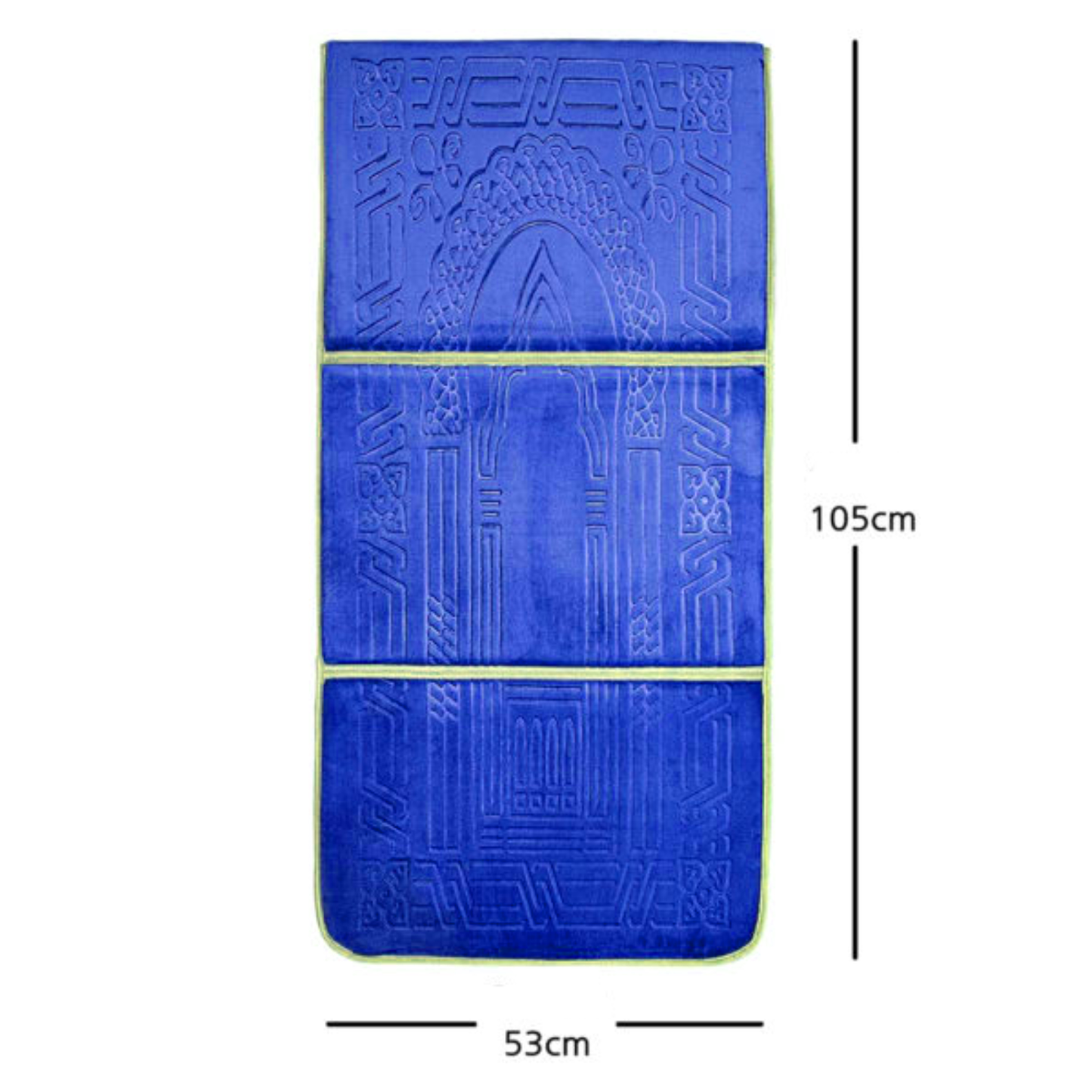 TAPIS DE PRIERE AVEC DOSSIER BLEU MARINE