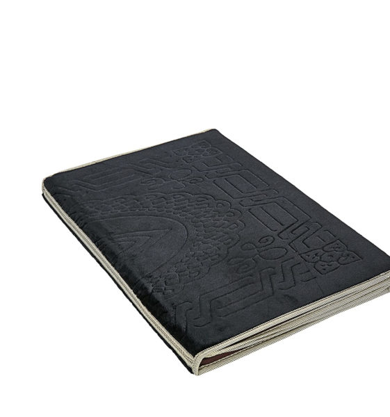 TAPIS DE PRIERE AVEC DOSSIER NOIR